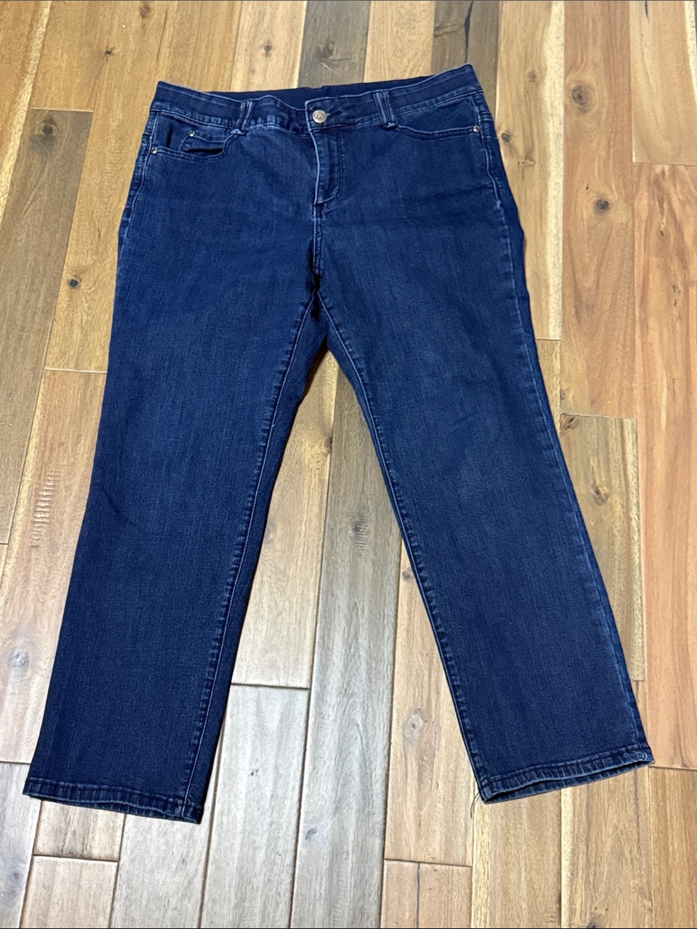 Ruby Rd. Dark Blue Straight Leg Jeans